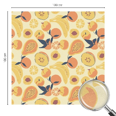 Okenska folija vitraž za zasebnost Sočno sadje