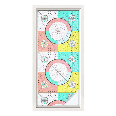 Folija za okna proti soncu Geometrijski krogi