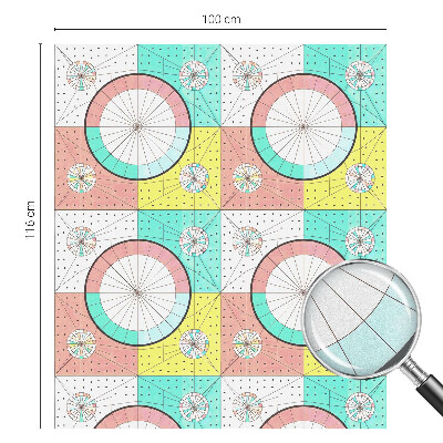 Folija za okna proti soncu Geometrijski krogi