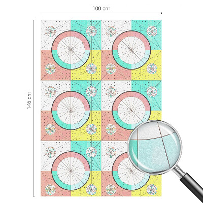 Folija za okna proti soncu Geometrijski krogi