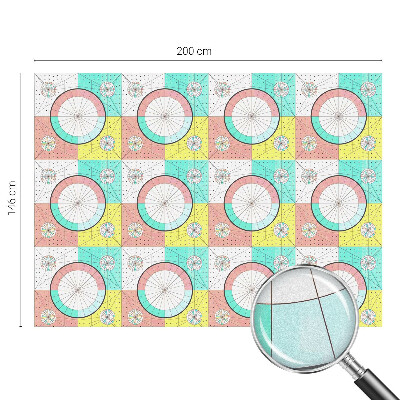 Folija za okna proti soncu Geometrijski krogi