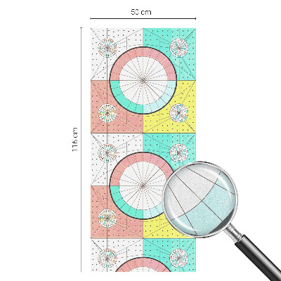 Folija za okna proti soncu Geometrijski krogi