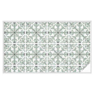 Mlečna folija za okna vitraž Rastlinski vzorec