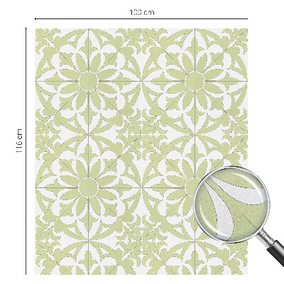 Dekorativna folija za steklo vitraž Zeleni okrasek