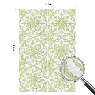 Dekorativna folija za steklo vitraž Zeleni okrasek