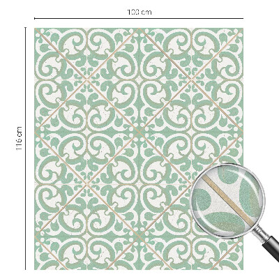 Mlečna folija za okna vitraž Klasična eleganca