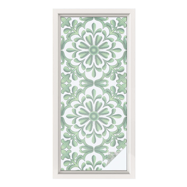 Dekorativna folija za steklo vitraž Zeleni listi