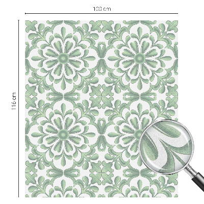 Dekorativna folija za steklo vitraž Zeleni listi