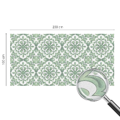 Dekorativna folija za steklo vitraž Zeleni listi