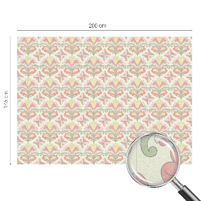 Okenska folija vitraž za zasebnost Eleganca rastlin