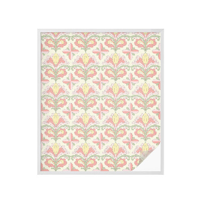 Okenska folija vitraž za zasebnost Eleganca rastlin