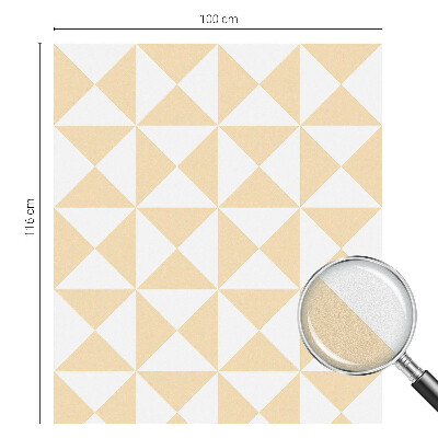 Dekorativna folija za steklo vitraž Geometrijski trikotniki