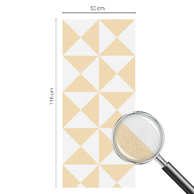 Dekorativna folija za steklo vitraž Geometrijski trikotniki