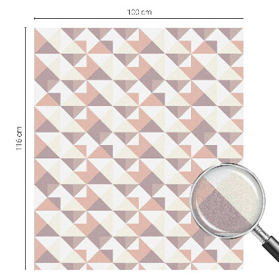 Mlečna folija za okna vitraž Sodobni trikotniki