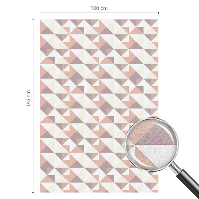 Mlečna folija za okna vitraž Sodobni trikotniki