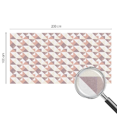 Mlečna folija za okna vitraž Sodobni trikotniki