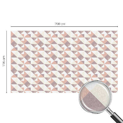 Mlečna folija za okna vitraž Sodobni trikotniki