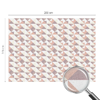 Mlečna folija za okna vitraž Sodobni trikotniki