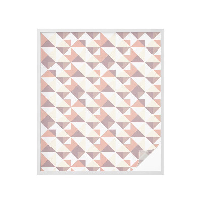 Mlečna folija za okna vitraž Sodobni trikotniki