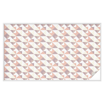 Mlečna folija za okna vitraž Sodobni trikotniki