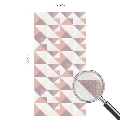 Mlečna folija za okna vitraž Sodobni trikotniki