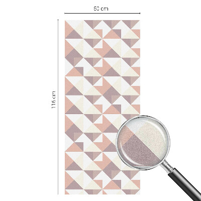 Mlečna folija za okna vitraž Sodobni trikotniki