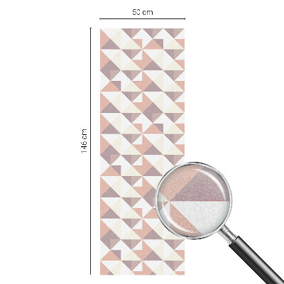 Mlečna folija za okna vitraž Sodobni trikotniki