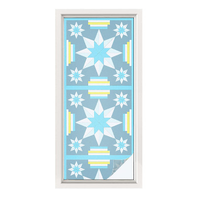 Folija za okna proti soncu Vzorec zvezde