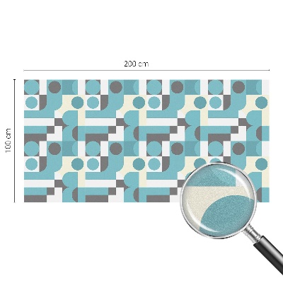 Okenska folija vitraž za zasebnost Geometrijski vzorci
