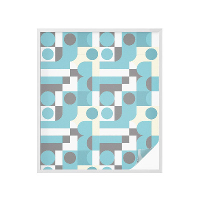 Okenska folija vitraž za zasebnost Geometrijski vzorci