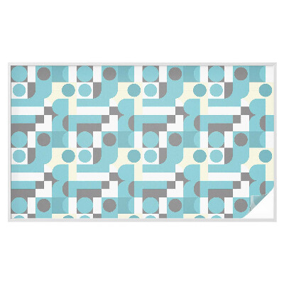 Okenska folija vitraž za zasebnost Geometrijski vzorci