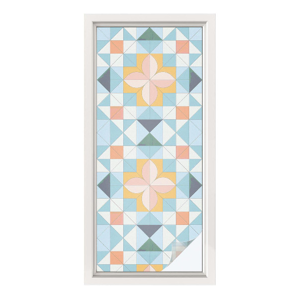 Folija za okna proti soncu Barvita geometrija