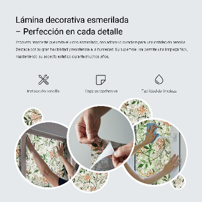 Folija za okna proti soncu Barvita geometrija