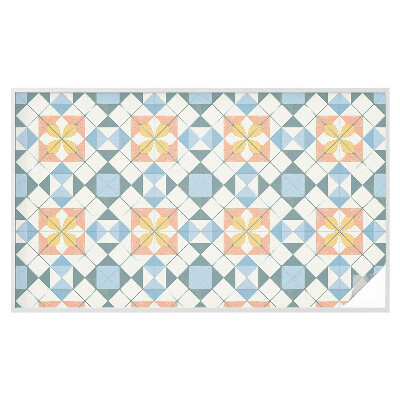 Okenska folija vitraž za zasebnost Barvita simetrija