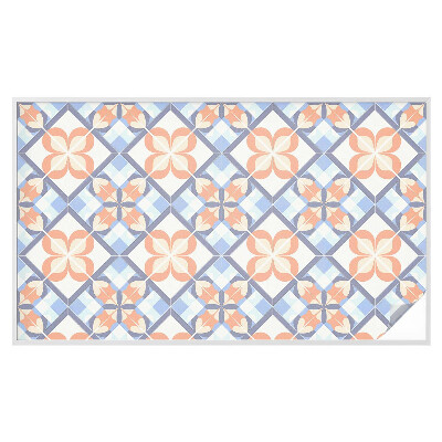 Mlečna folija za okna vitraž Cvetlični vzorec