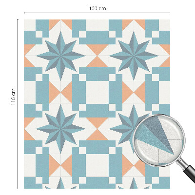 Dekorativna folija za steklo vitraž Modre zvezde