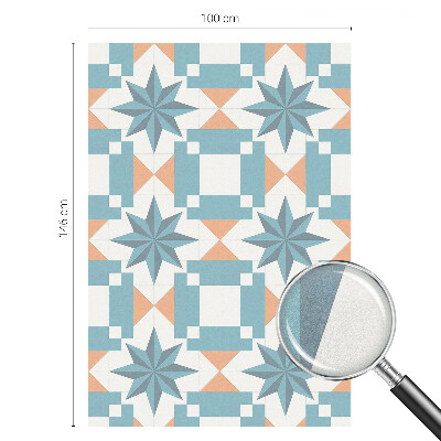 Dekorativna folija za steklo vitraž Modre zvezde