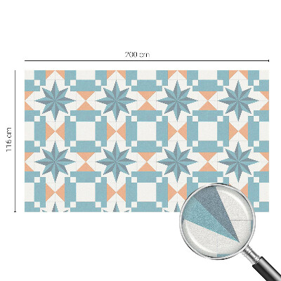 Dekorativna folija za steklo vitraž Modre zvezde