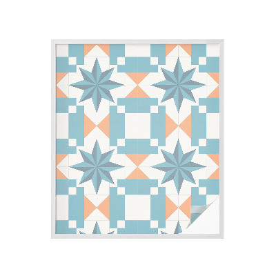 Dekorativna folija za steklo vitraž Modre zvezde