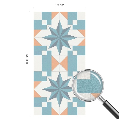 Dekorativna folija za steklo vitraž Modre zvezde