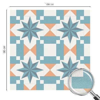 Dekorativna folija za steklo vitraž Modre zvezde