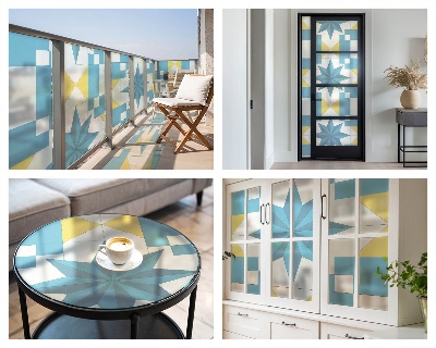 Folija za okna proti soncu Modre zvezde