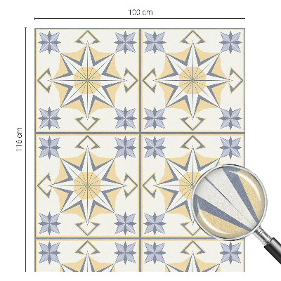 Dekorativna folija za steklo vitraž Geometrijske zvezde