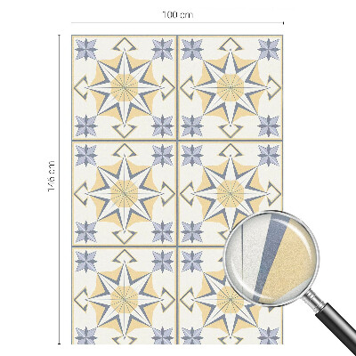 Dekorativna folija za steklo vitraž Geometrijske zvezde