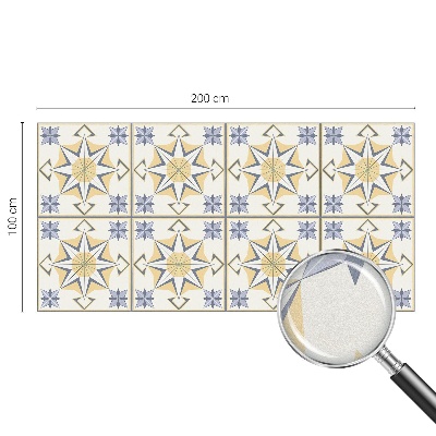 Dekorativna folija za steklo vitraž Geometrijske zvezde