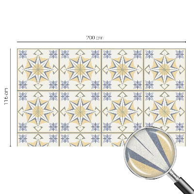 Dekorativna folija za steklo vitraž Geometrijske zvezde
