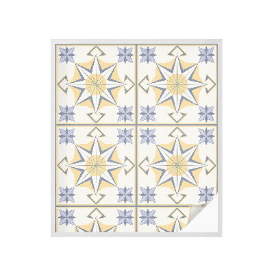 Dekorativna folija za steklo vitraž Geometrijske zvezde