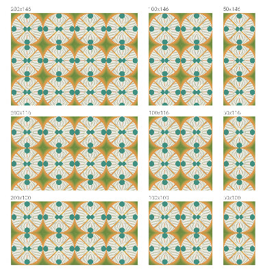 Okenska folija vitraž za zasebnost Geometrijska harmonija