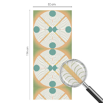Okenska folija vitraž za zasebnost Geometrijska harmonija