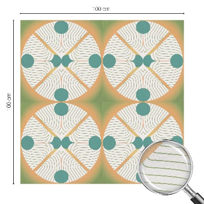 Okenska folija vitraž za zasebnost Geometrijska harmonija